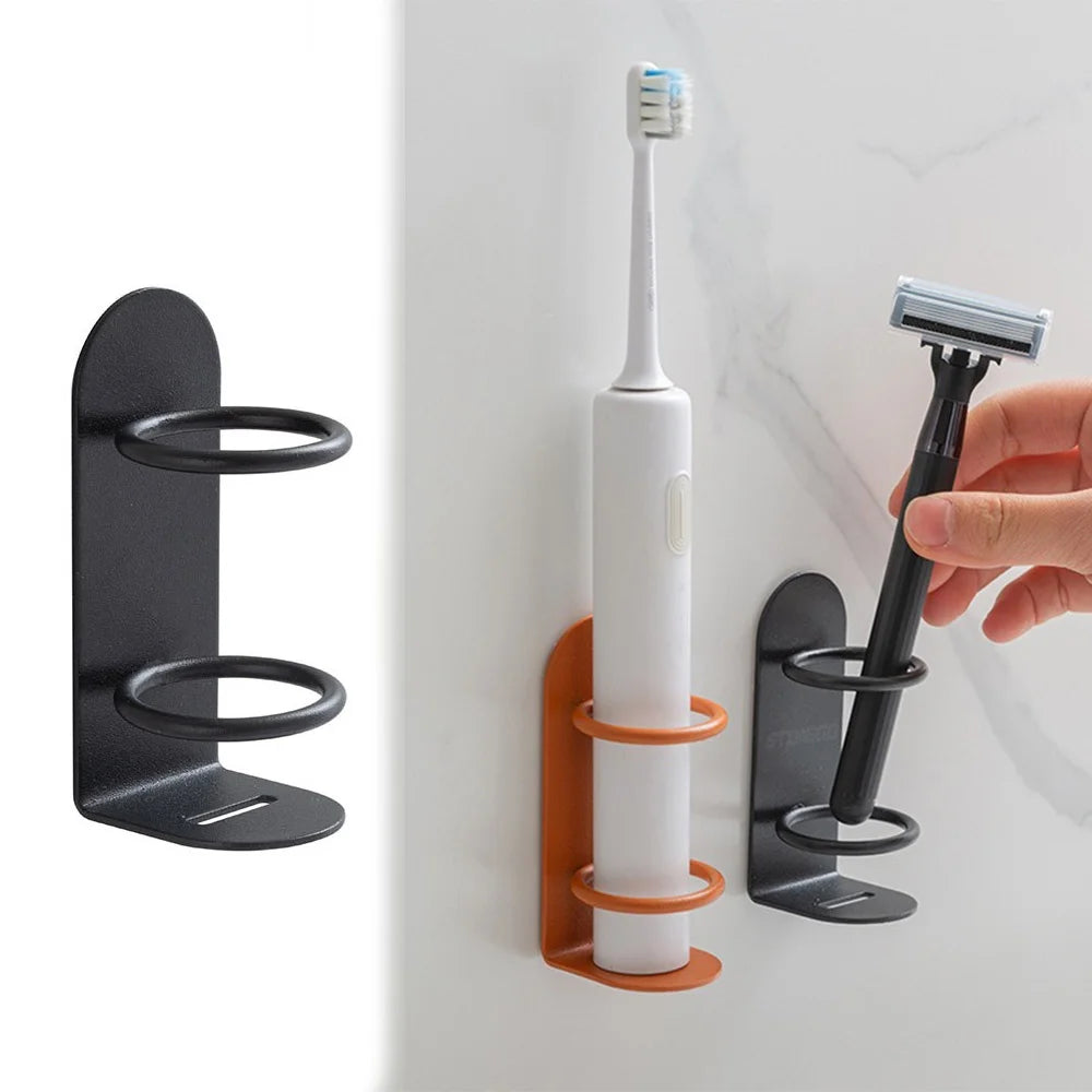 Wall-Mounted Electric Toothbrush & Razor Holder – Space-Saving Bathroom Organizer