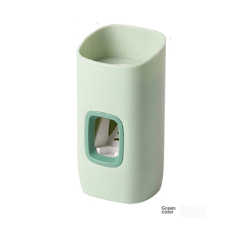 Wall Mounted Automatic Toothpaste Dispenser – Hands-Free Toothbrush Holder