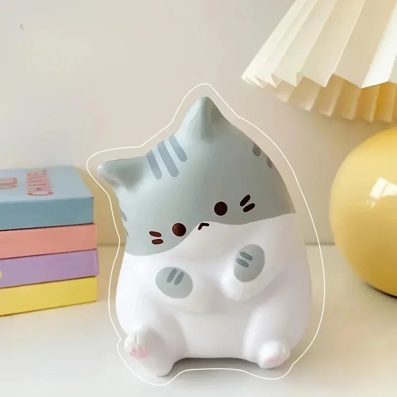 Adorable Cartoon Cat Squeeze Toy – Soft PU Slow Rebound Stress Relief
