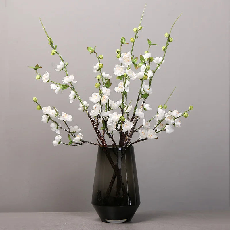 Artificial Cherry Blossom Branch – Silk Flowers for Wedding & Home Decoration