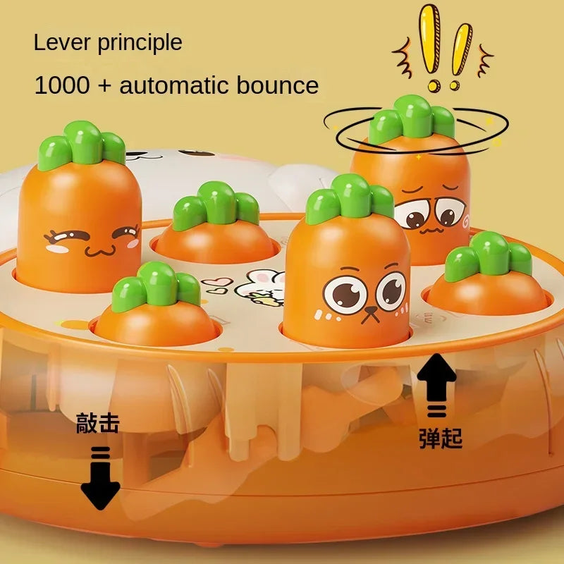Carrot Knocking Game – Montessori Educational Toy for Kids