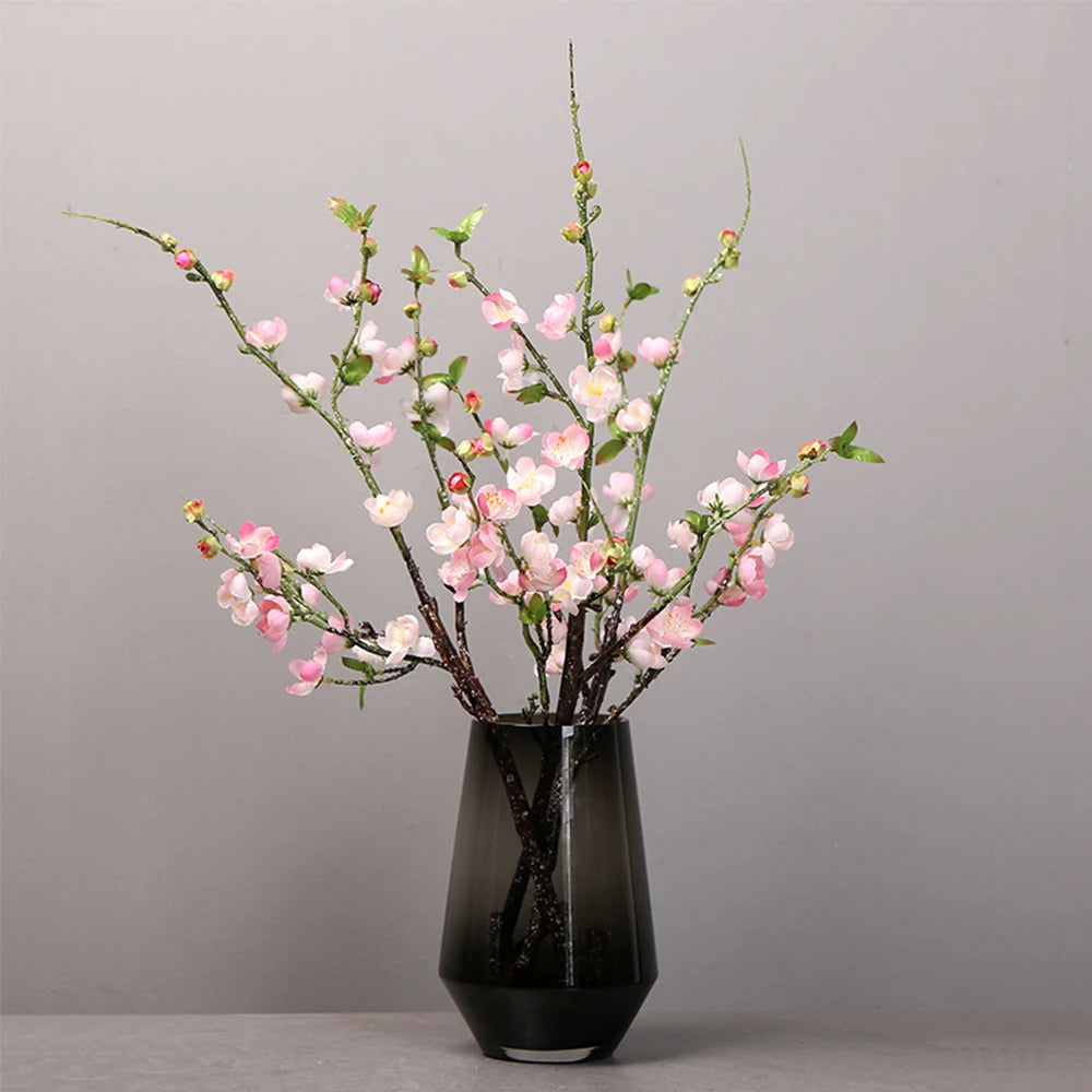 Artificial Cherry Blossom Branch – Silk Flowers for Wedding & Home Decoration