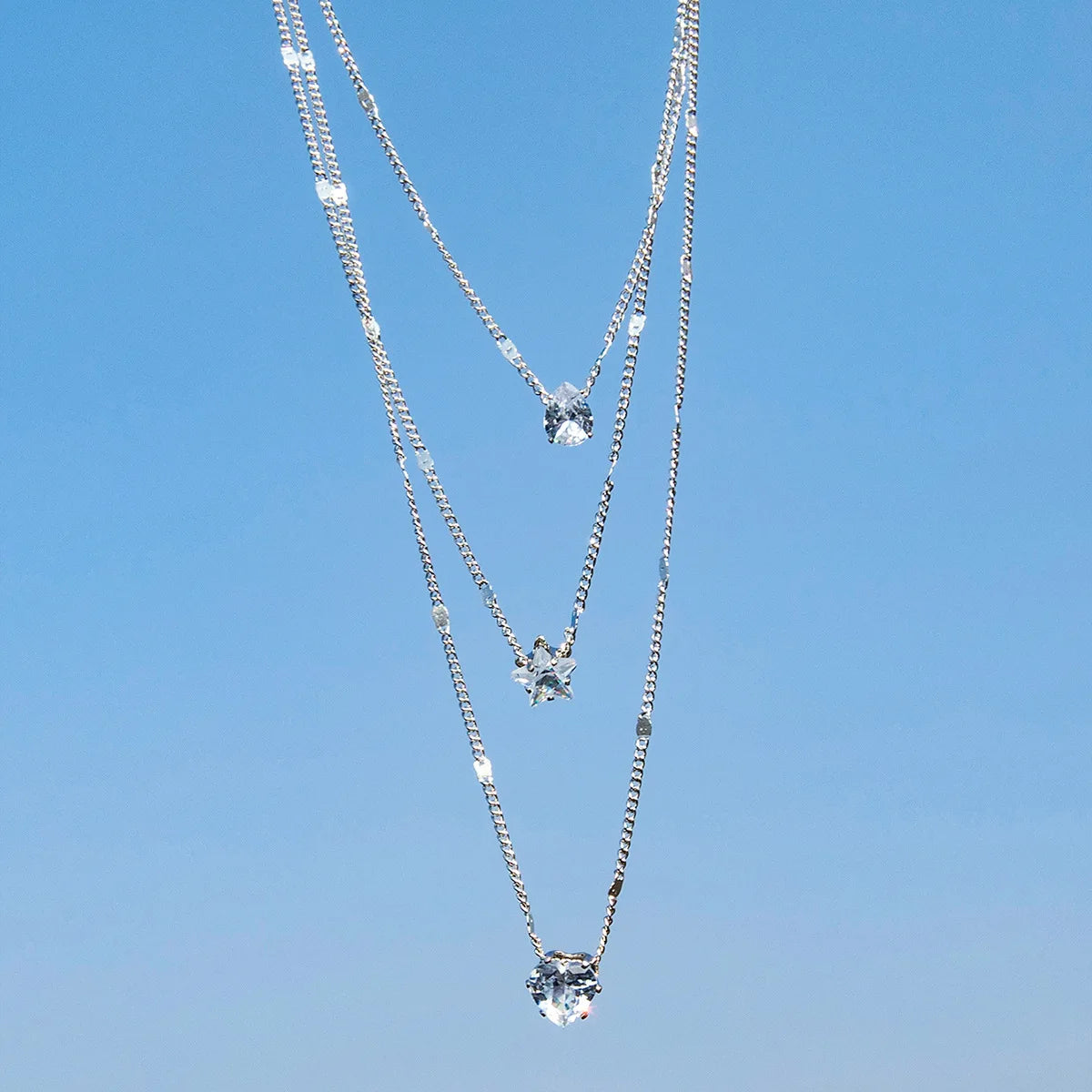 Women's Trendy Multilayer Zircon Pendant Necklace – Elegant Fashion Jewelry