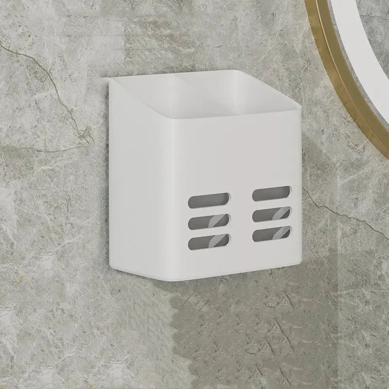 Wall-Mounted Bathroom Storage Shelf – Makeup & Toiletries Organizer