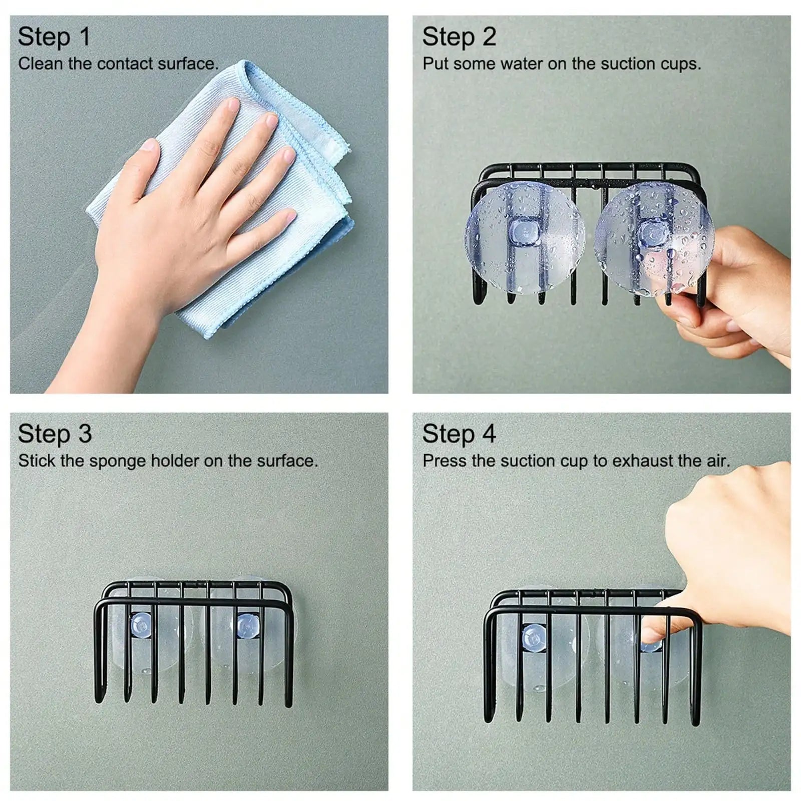 Multifunctional Sponge Holder – Rustproof Kitchen Sink Caddy Organizer