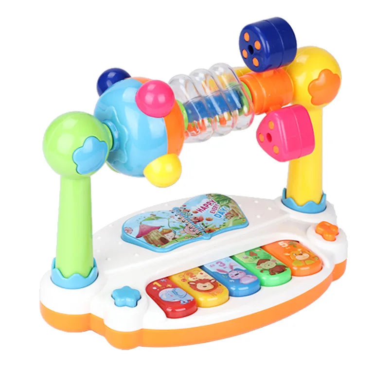 Children’s Rotating Music Piano – Educational Light and Sound Toy Keyboard