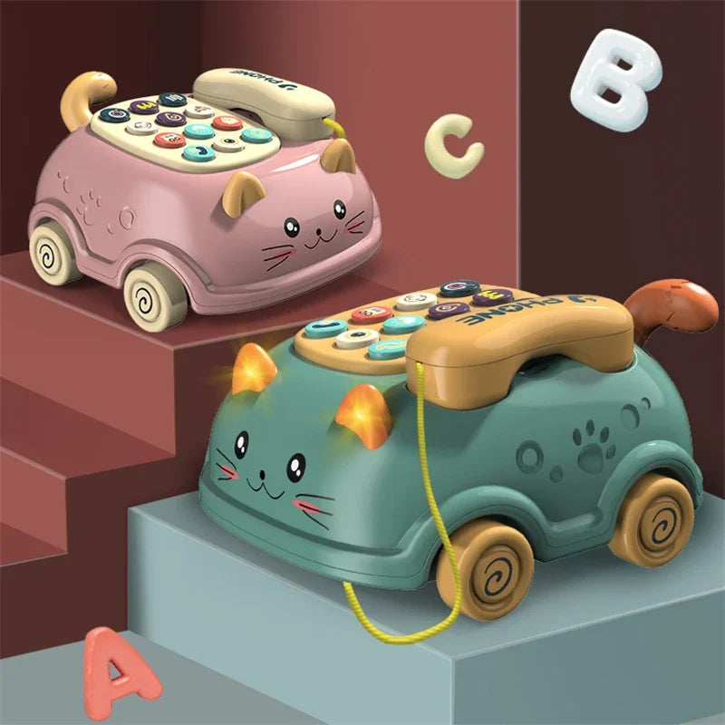 3-in-1 Musical Phone Toy – Lights, Sounds & Educational Play