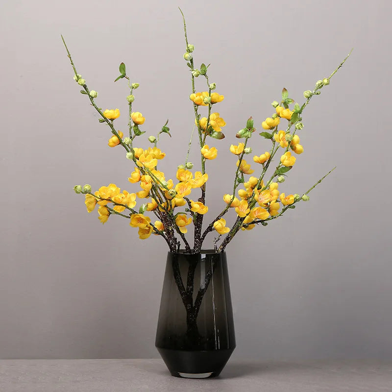 Artificial Cherry Blossom Branch – Silk Flowers for Wedding & Home Decoration