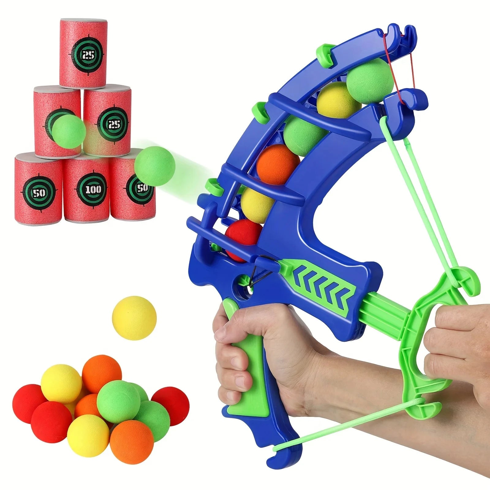 Foam Ball Bow and Arrow – Educational Target Practice Toy for Kids