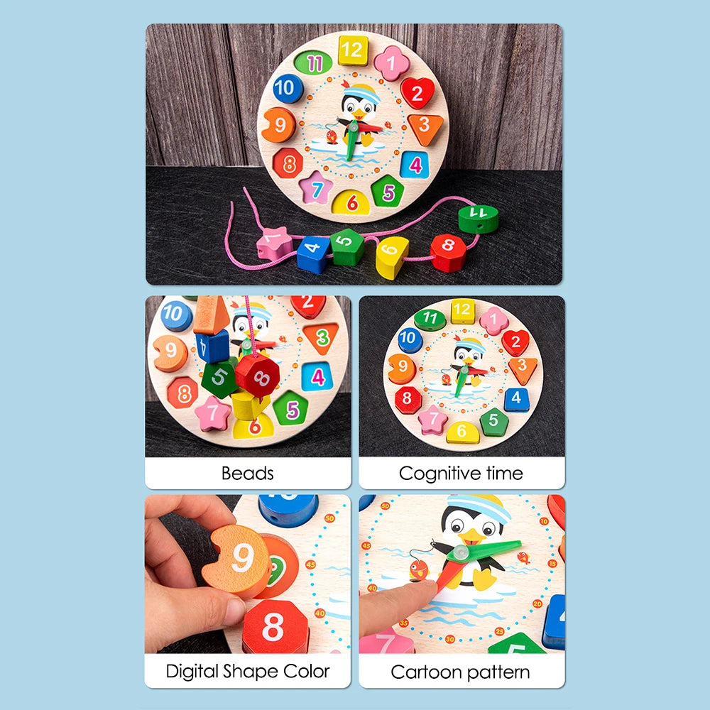 Montessori Wooden Lion Bead Maze – Early Learning Slide Puzzle Toy for Kids