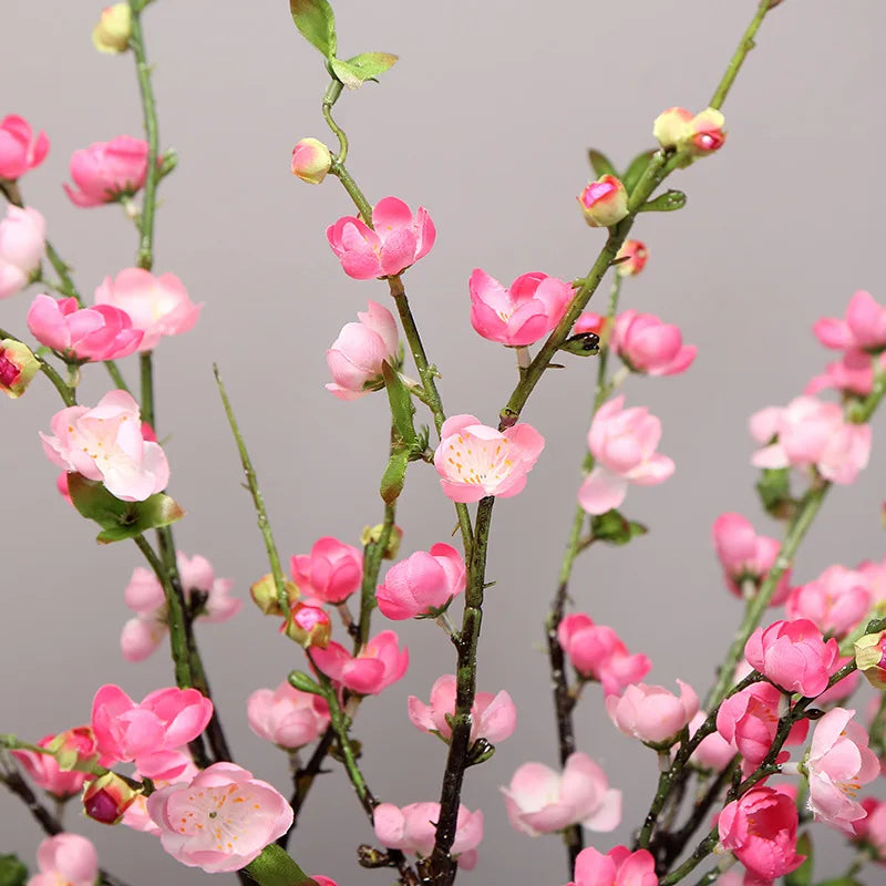 Artificial Cherry Blossom Branch – Silk Flowers for Wedding & Home Decoration