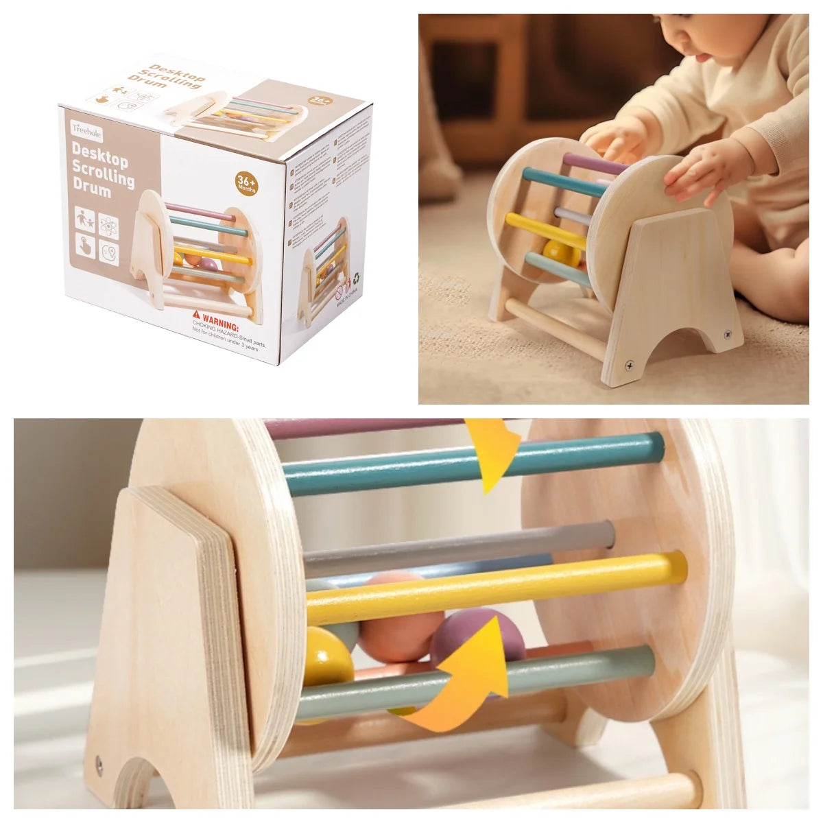 Wooden Musical Instrument Set – 5-Piece Educational Toy for Kids