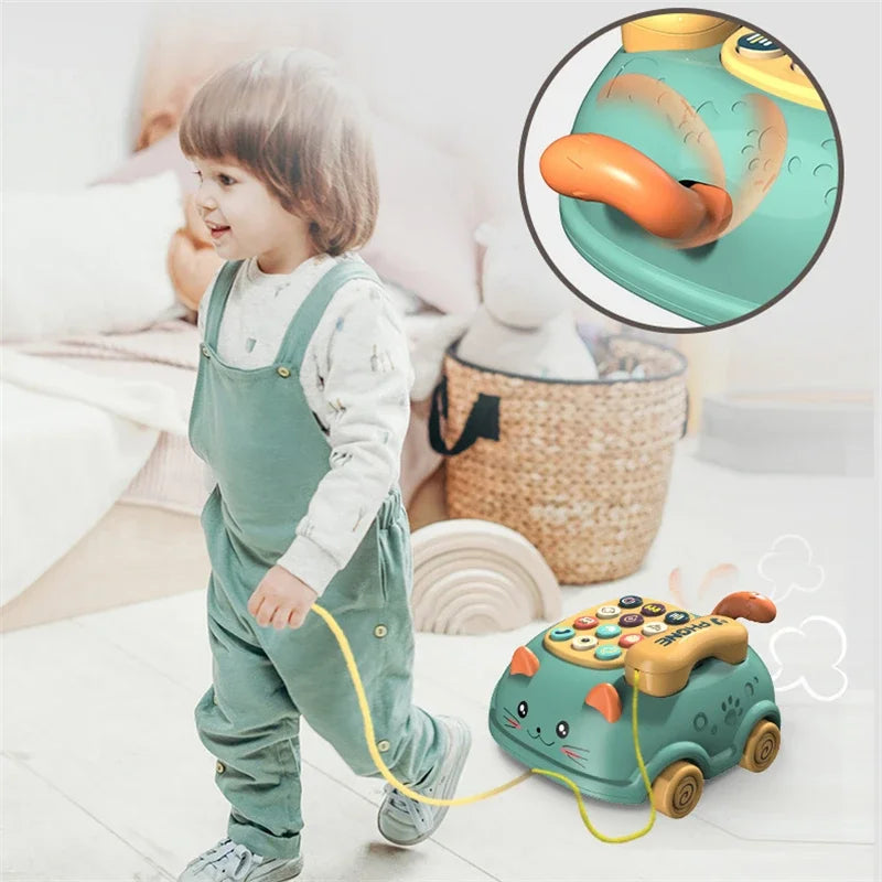 3-in-1 Musical Phone Toy – Lights, Sounds & Educational Play