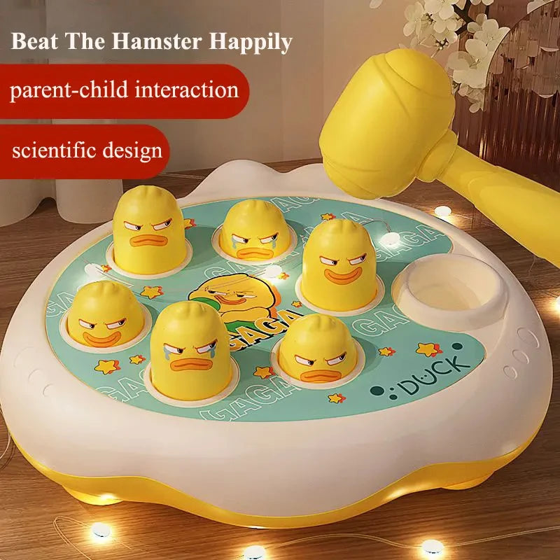Duck Whack Game – Montessori Educational Toy with Hammer for Kids