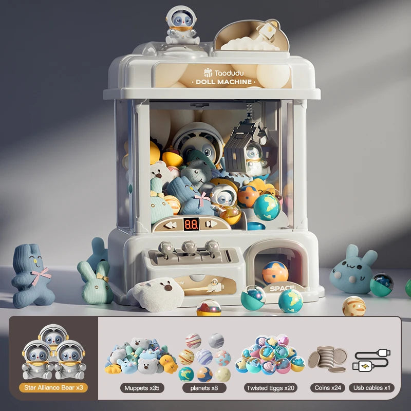 Children’s Claw Machine – Interactive Toy with 10 Mini Plush Dolls