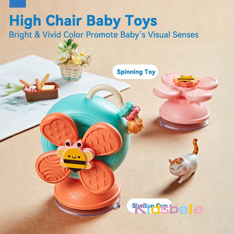Suction Cup Spinner Toys – Montessori Sensory Toy for Babies and Toddlers