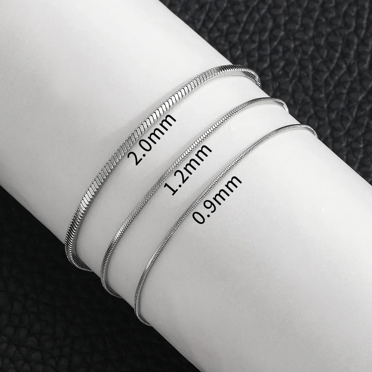 Minimalist Square Snake Chain Stainless Steel Bracelet