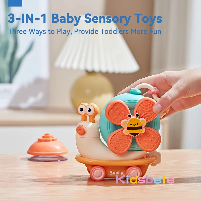 Suction Cup Spinner Toys – Montessori Sensory Toy for Babies and Toddlers