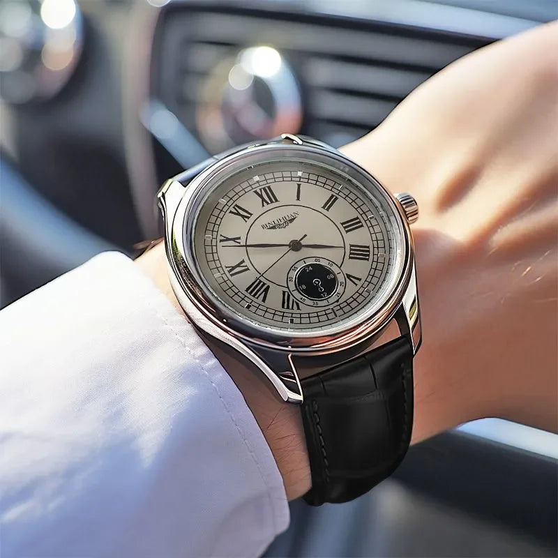 Classic Roman Numeral Quartz Watch with 10 mm Case and Sport Band