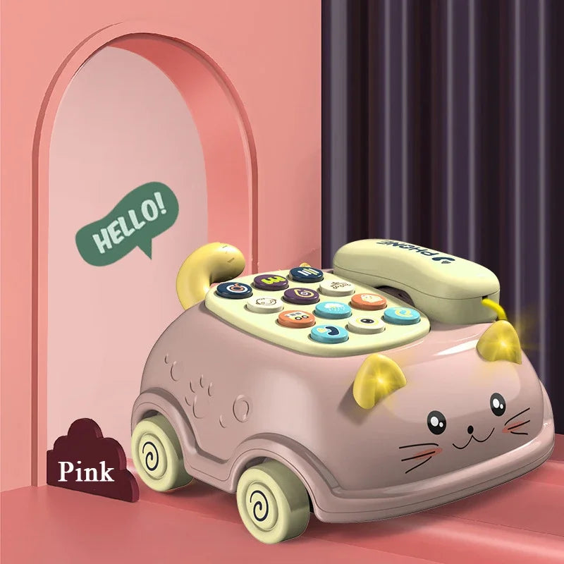 3-in-1 Musical Phone Toy – Lights, Sounds & Educational Play