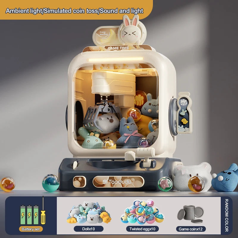 Children’s Claw Machine – Interactive Toy with 10 Mini Plush Dolls
