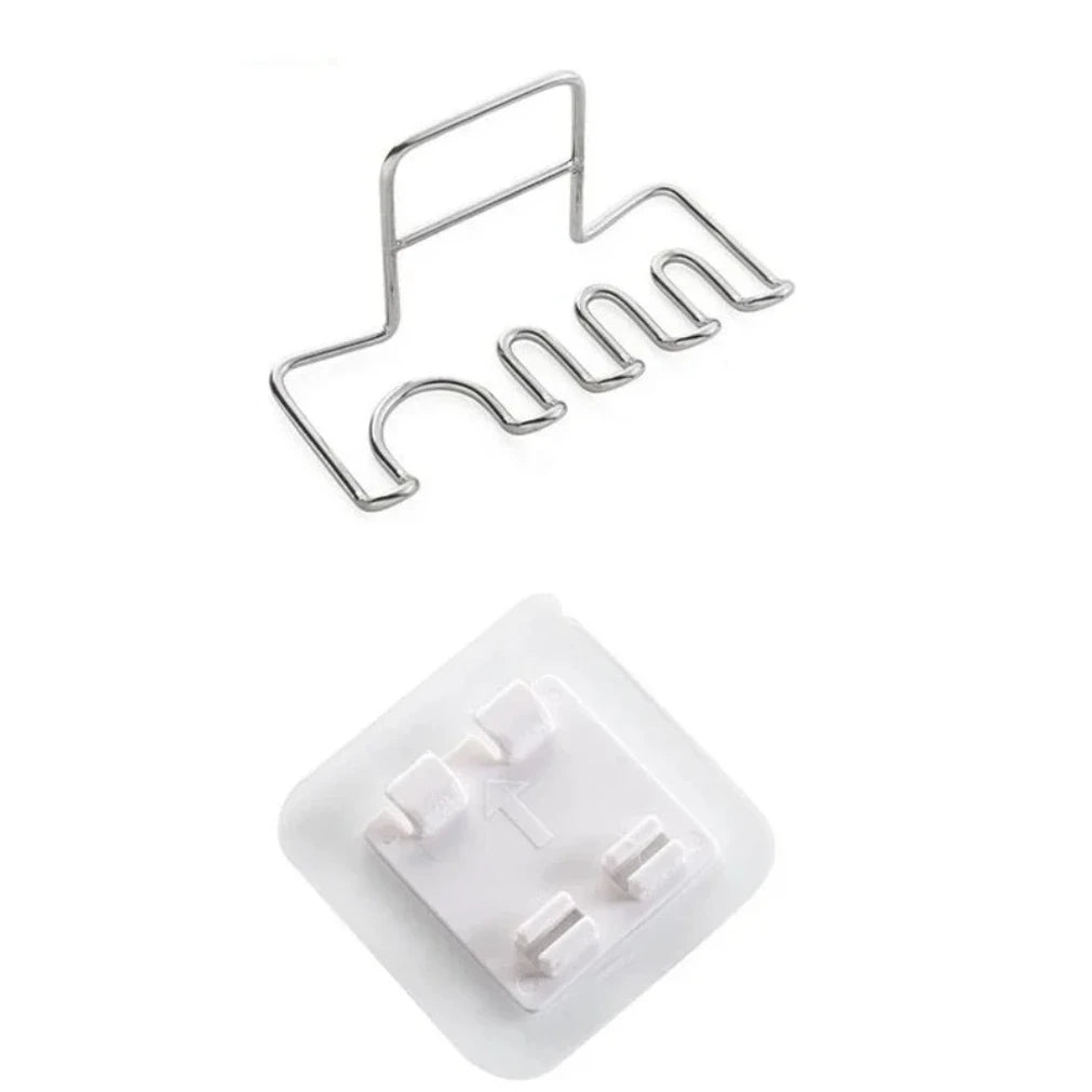 Wall-Mounted Stainless Steel Toothbrush Holder – Durable & Space-Saving Organizer for Bathroom