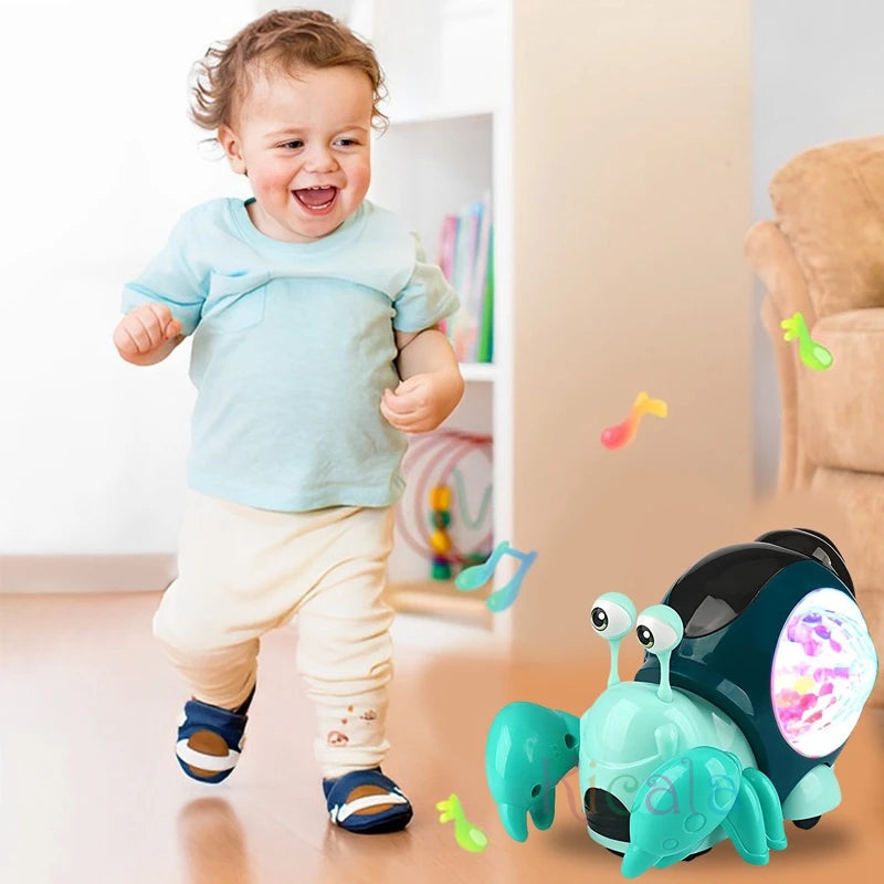 Crawling Crab Baby Toy – Interactive Music & Light for Toddlers