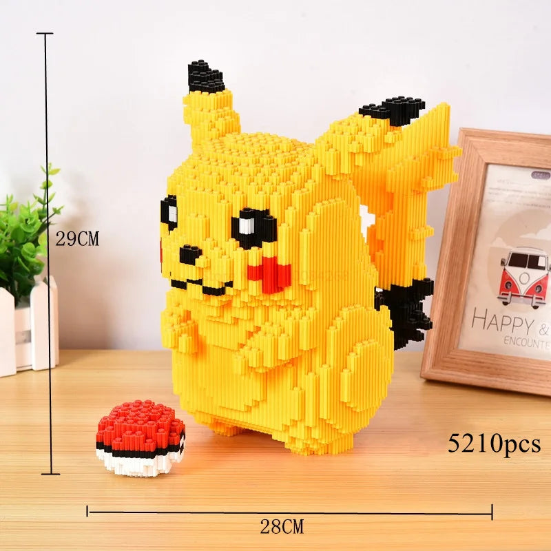 Pikachu Diamond Building Blocks – 5210 pcs Mini Brick Model Toy