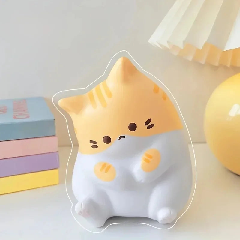 Adorable Cartoon Cat Squeeze Toy – Soft PU Slow Rebound Stress Relief