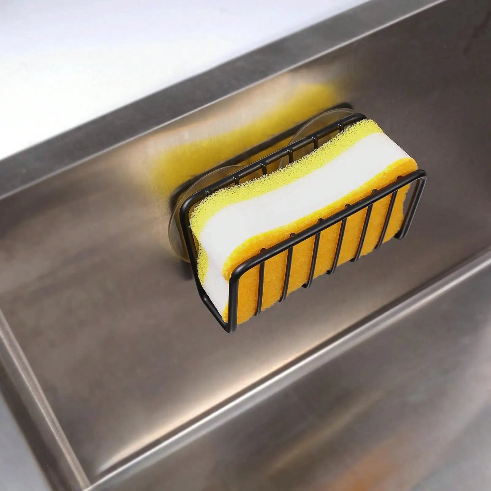 Multifunctional Sponge Holder – Rustproof Kitchen Sink Caddy Organizer