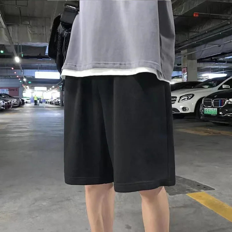 Winter Trendy Men’s Solid-Color Straight-Leg Trousers with Clean Draped Look