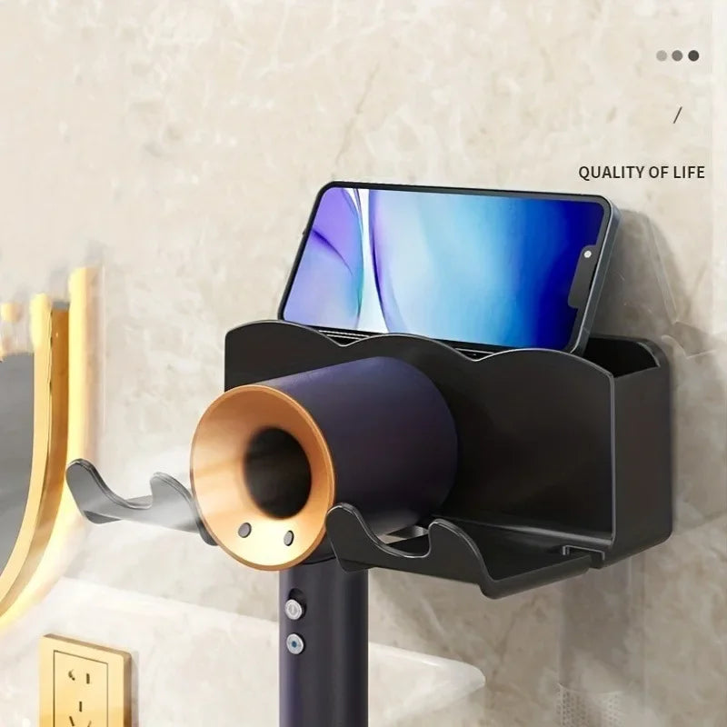 Wall-Mounted Bathroom Organizer – No Drill Storage Rack for Toiletries & Accessories